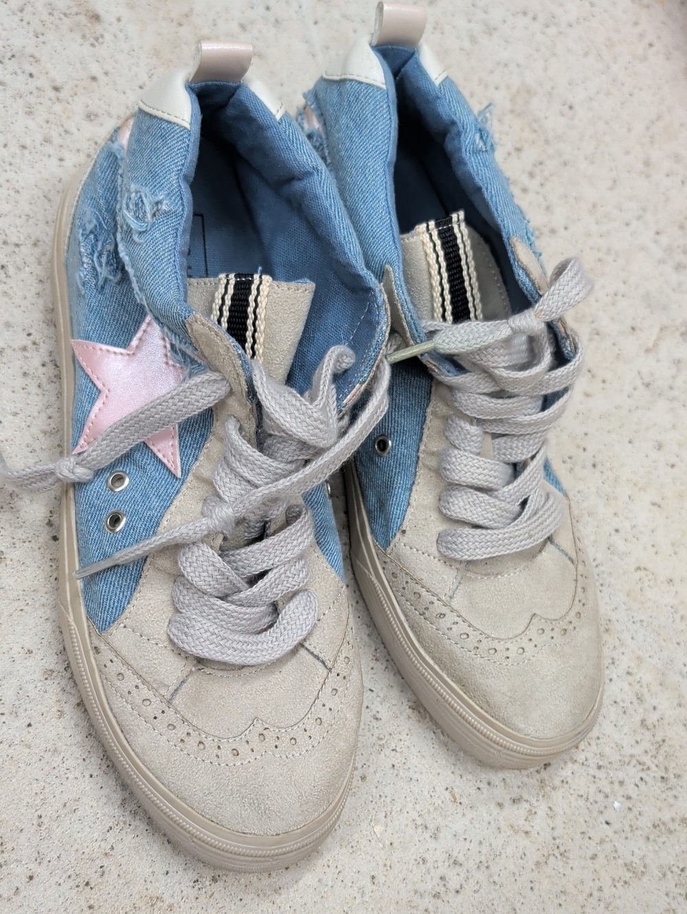 Shu Shop Paulina blue denim high top Star sneaker